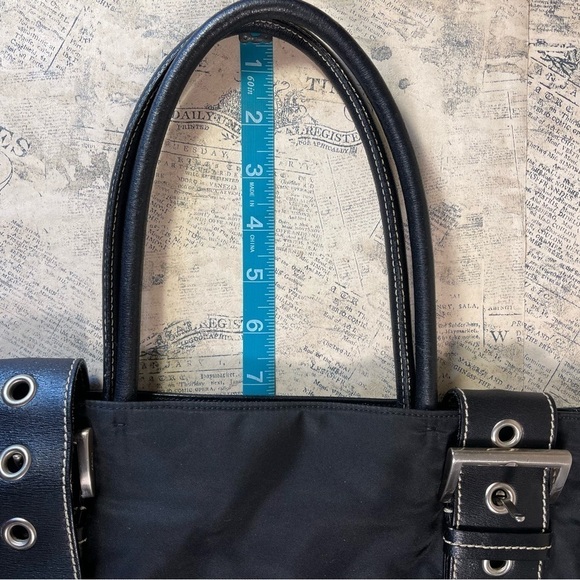 PRADA Nylon Leather Trimmed Tessuto Shouder Bag - Picture 14 of 16